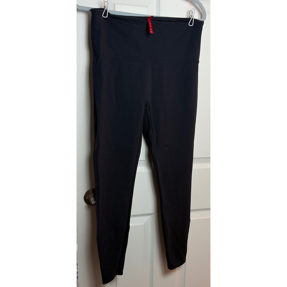 Spanx EveryWear High Waisted Active Leggings Black Womens Large L/G Yoga Pants